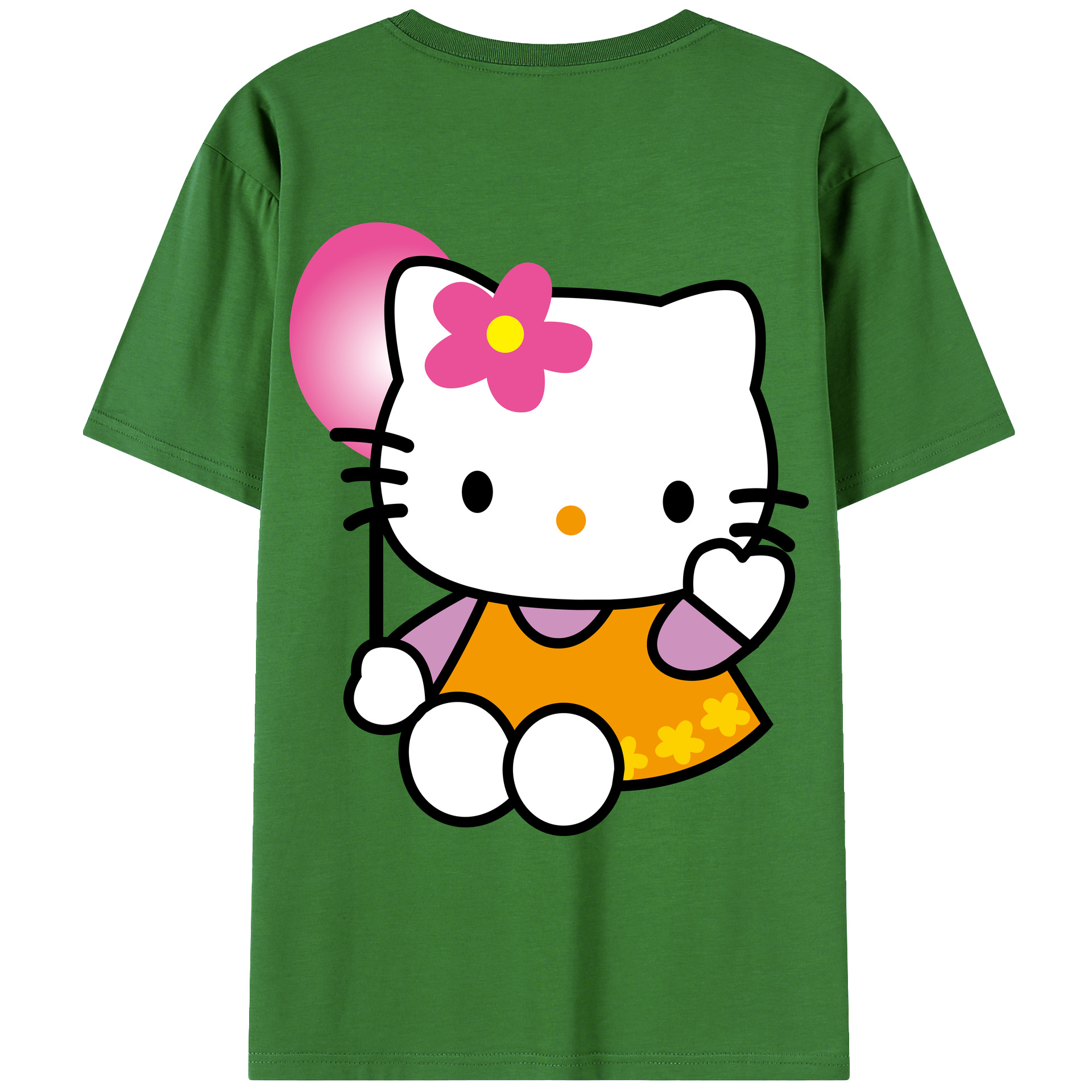 （画像用） Hello Kitty ハローキティ レディース半袖Tシャツ(バックプリント)